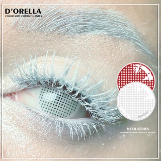 Dorella คอนแทคเลนส์คอสเพลย์ ลายการ์ตูนอนิเมะ สีดํา สีขาว 1 คู่ (2 ชิ้น)