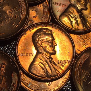 🔥 เหรียญลินคอล์น รวงข้าว ยุคเก่า ปี 1957 Mint D