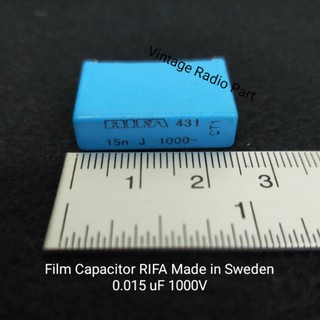 ภาพหน้าปกสินค้า0.015uf 1000V Film Capacitor RIFA (ราคาต่อชิ้น) ที่เกี่ยวข้อง