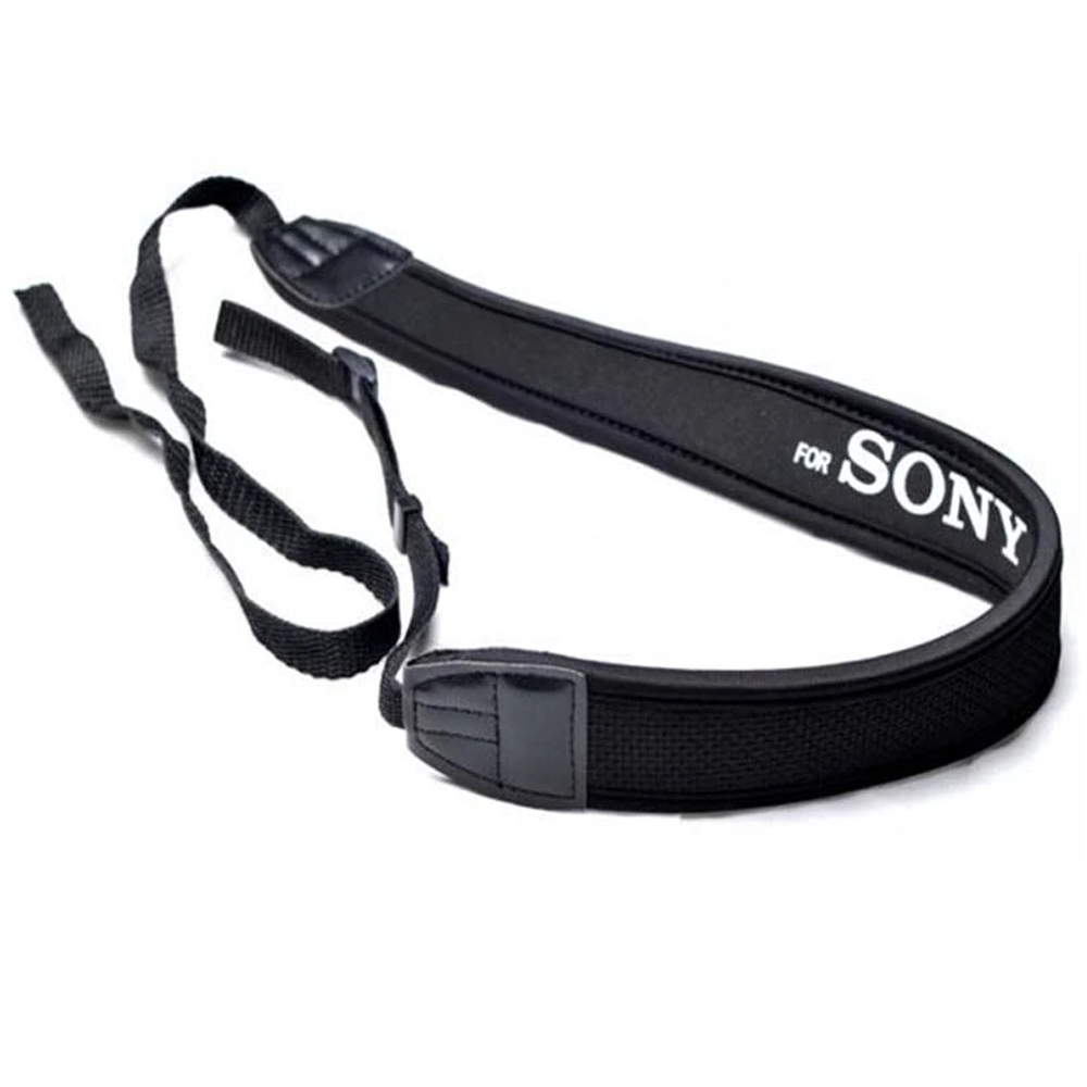 camera-neck-strap-for-sony-black-โลโก้ขาว