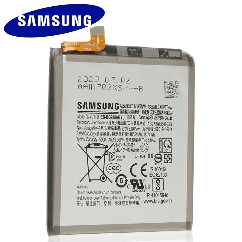 แบตเตอรี่-samsung-galaxy-s20-ultra-s20ultra-s20u-samsung-original-replacement-phone-battery-eb-bg988aby-5000mah