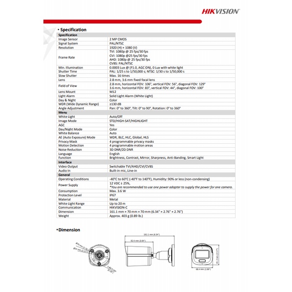 hikvision-colorvu-ชุดกล้องวงจรปิด-2mp-รุ่น-ds-2ce10df8t-fsln-3-6-4-dvr-รุ่น-ids-7204hqhi-m1-s-1-fuset-1tb