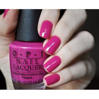 OPI สี Pink Flamenco (NL E44) สีชมพูอมฟ้า สะท้อนตาเหมือนนีออน ได้แรงบันดาลใจมาจากสีขนนกฟลามิงโก้