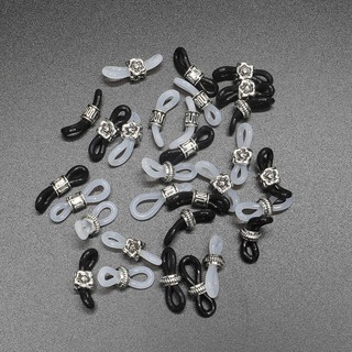 สินค้า 10 Pcs DIY Metal Beads Antiskid Rubber Ring Sunglasses Retainer End Loop Connectors For Eyewear Rope Glasses Chain