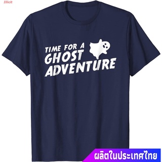 เสื้อยืดลำลอง Unisex Ghost Hunting Time TShirts Tshirt Ghost Adventures Shirt T Popular T-shirts
