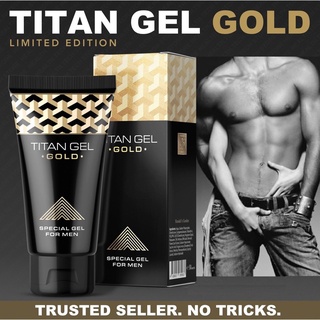 TITAN GOLD GEL CREAM FOR MEN 50ml. ไททันโกลด์เจลตัวท๊อป (ของแท้) เจลนวดขยายเพิ่มขนาดน้องชายสำหรับสุภาพบุรุษ