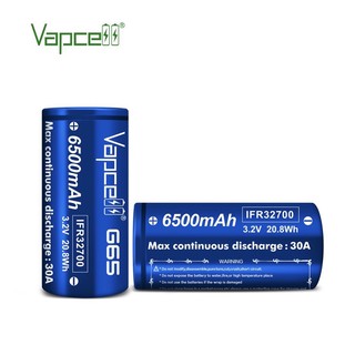 Vapcell IFR32700 [G65 6500mAh][G62 6200mAh] 30A ของแท้ 1 ก้อน