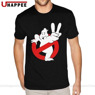 เสื้อยืดคอกลม แขนสั้น พิมพ์ลาย Ghostbusters สีดํา สําหรับผู้ชาย 3 ชิ้น