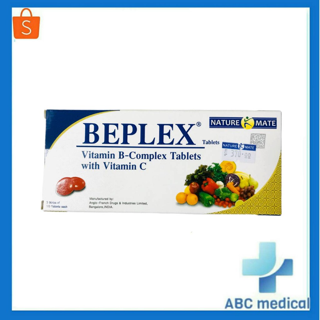 ภาพสินค้าEXP:26/03/2025วิตามินบีรวม vitamin B-complex with Vitamin C Beplex 30 เม็ด จากร้าน jirawatdeeduangpan บน Shopee ภาพที่ 1