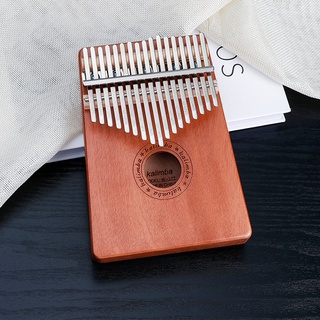 เช็ครีวิวสินค้าส่งไวจากไทย เครื่องดนตรี คาลิมบาไม้ 17 คีย์ Heart Kalimba