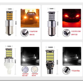 ภาพขนาดย่อของภาพหน้าปกสินค้าไฟจอดรถ LED แคนบัส T15 45W 16W 920 ไม่มี RXZ 4014 สีแดง สำหรับรถยนต์ 1 หลอด จากร้าน kejieth.th บน Shopee