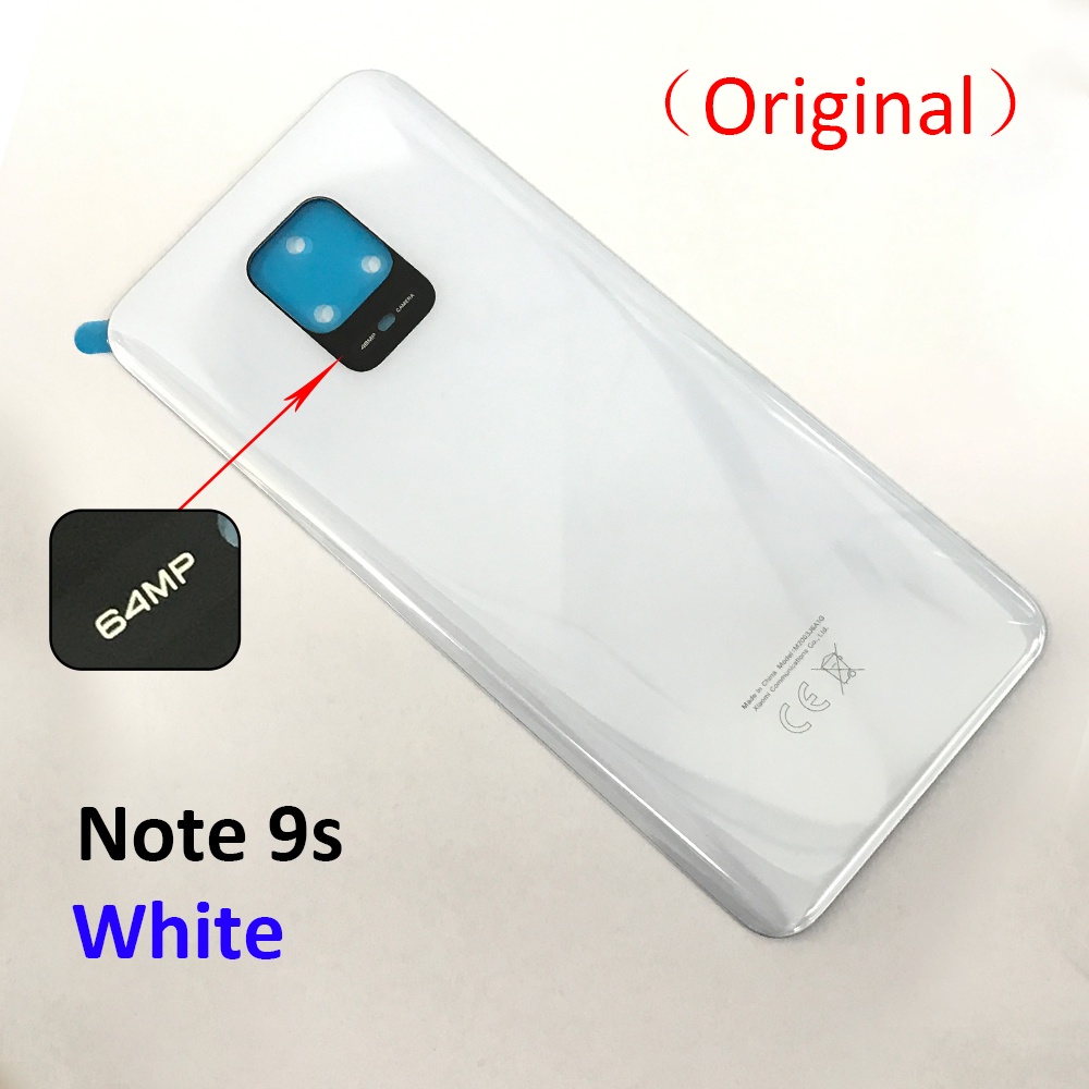 ใหม่ ของแท้ 100% ฝาครอบแบตเตอรี่ พร้อมกาว สําหรับ Xiaomi Redmi Note 9 ...