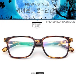 Fashion เกาหลี แฟชั่น แว่นตากรองแสงสีฟ้า รุ่น 2369 C-3 น้ำตาลลายกละ ถนอมสายตา (กรองแสงคอม กรองแสงมือถือ)