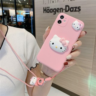 เคสโทรศัพท์มือถือ Tpu ลายการ์ตูนคิตตี้สําหรับ Oppo A93 A53 A94 A52 A92 A73 A15 A15S A5 A9 A31 A91 2020 Reno5 Reno4 Pro Reno2 F