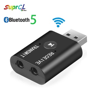 อะแดปเตอร์รับส่งสัญญาณเสียงสเตอริโอ Usb บลูทูธ 5.0 แจ็ค AUX 3.5 มม. สําหรับ PC TV รถยนต์ คอมพิวเตอร์ ลําโพง BT