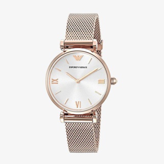 ราคาEMPORIO ARMANI นาฬิกาข้อมือผู้หญิง รุ่น AR1956 Retro Silver Dial - Rose Gold