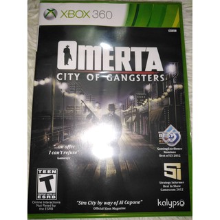 (มือ1)​ Xbox​ 360​ -​ Omerta city of Gangsters​ (ntsc)​*เล่นได้ทุกโซน