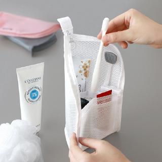 กระเป๋าตาข่าย EVA กันน้ํา แบบพกพา สําหรับใส่เครื่องสําอาง แปรงสีฟัน ยาสีฟัน