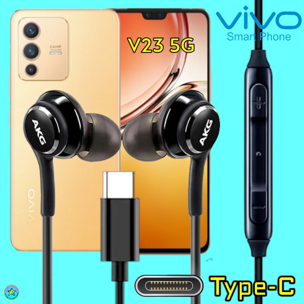 หูฟัง-สมอลทอล์ค-vivo-type-c-วีโว่-v23-5g-ใช้ได้เสียงดังดีมาก-เบสหนัก-หูยาง-ปรับระดับเสียง-รับสาย-เลื่อนเพลง-in-ear
