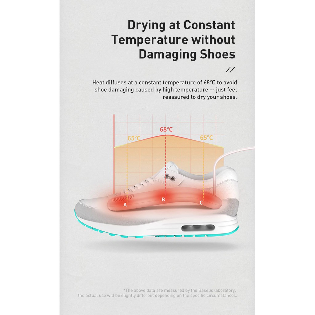 ภาพสินค้าBaseus Foot Quick Heat Sterilization Shoe Dryer เครื่องเป่า รองเท้า พร้อม ฆ่าเชื้อโรค และ กำจัดกลิ่น รองเท้า จากร้าน okd_shop บน Shopee ภาพที่ 4