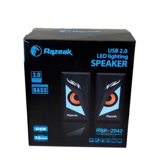 Razeak RSP-2042 Speaker USB ลำโพงคอมพิวเตอร์ - (Black)