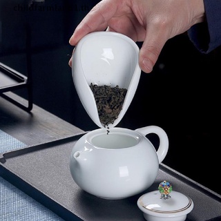 [childfarmland1] Coffee and tea tools ceramic tea scoops ceramic accessories chinese kung fu tea