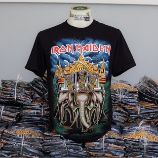 ผ้าฝ้าย 100%เสื้อวง Iron Maiden ผลิตจำนวนจำกัด 500 ตัว ไม่ผลิตเพิ่ม ไม่ทำซ้ำแน่นอน  เสื้อวงดนตรี เสื้อวงร็อค เสื้อนักร้อ