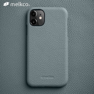 Melkco เคสโทรศัพท์มือถือ หนังวัวแท้ พรีเมี่ยม แฟชั่นหรูหรา สําหรับ iPhone 12 PRO Max 13 mini 11 PRO