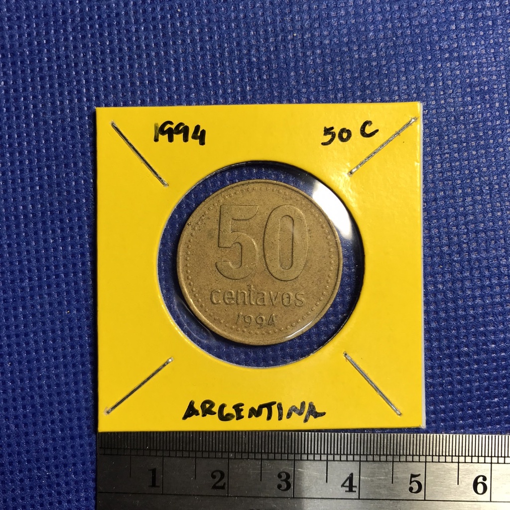 เหรียญเก่า-14745-1994-ประเทศอาร์เจนติน่า-50-centavos-เหรียญต่างประเทศ-เหรียญสะสม-หายาก