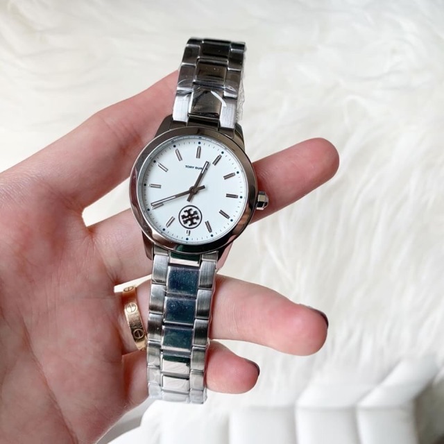นาฬิกาtory-burch-silver-watch-32-mm