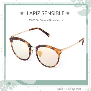 แว่นกันแดด LAPIZ SENSIBLE รุ่น AS025 C6 : Tortoise/Brown Mirr