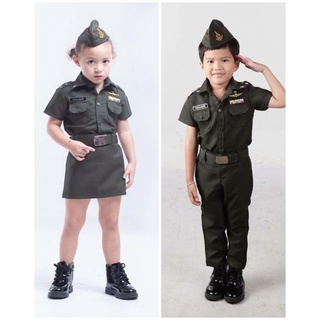 (nt)ทหารบกรุ่นจิ๋ว ชุดทหาร ชุดอาชีพเด็ก
