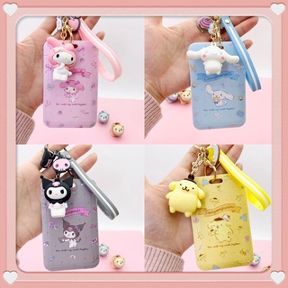 กระเป๋าใส่เหรียญ ลายการ์ตูนอนิเมะ Sanrios Kawaii Cinnamoroll Kuromi My Melody Purin Dog Cat Bus น่ารัก สําหรับเด็กผู้หญิง