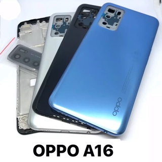 ชุดบอดี้ Oppo A16 เคสกลาง+ฝาหลัง ใหม่ บอดี้Oppo A16