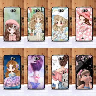 เคส Huawei Y5II ลายการ์ตูนผู้หญิง ขอบนิ่มหลังแข็ง เคสมือถือ เคสโทรศัพท์ Case เคส TPU ขอบนิ่มหลังแข็ง ไม่ขูดตัวเครื่อง