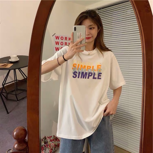 เสื้อยืด-simple-oversize