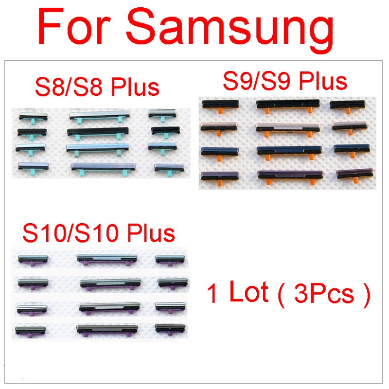 ภาพหน้าปกสินค้าอะไหล่ปุ่มปรับระดับเสียง ปุ่มเปิดปิดด้านข้าง สําหรับ Samsung Galaxy S8 S9 S10 Plus S10+ G950 G955 G960 G965 G973 G975