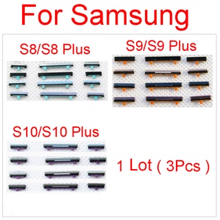 สินค้า อะไหล่ปุ่มปรับระดับเสียง ปุ่มเปิดปิดด้านข้าง สําหรับ Samsung Galaxy S8 S9 S10 Plus S10+ G950 G955 G960 G965 G973 G975