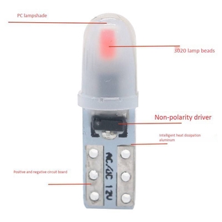 หลอดไฟ LED ไฟหรี่ เปลี่ยนสีได้ ไฟรถยนต์ ไฟเลี้ยวมอเตอร์ไซค์ 1 ชิ้น