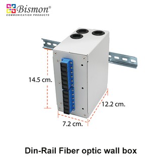 DIN-Rail 12 Core Wall Box fiber optic cable(กล่องเปล่า ไม่มี adapter)
