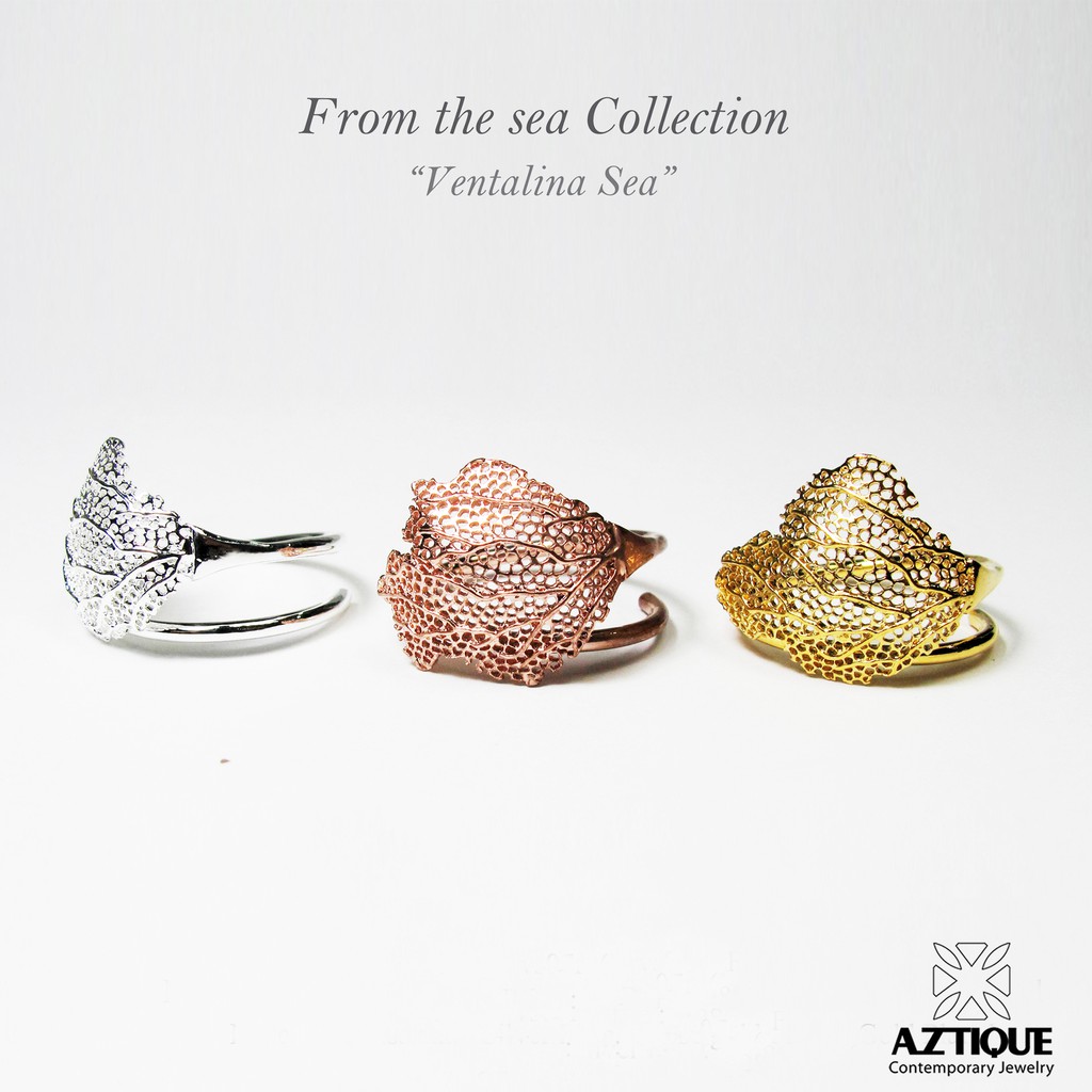 aztique-แหวนเงินแท้-ปะการัง-แหวนปรับไซท์-coral-ring-handmade-adjustable-ring-jewelry-gifts-jewelry-แหวน-vs