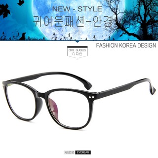 Fashion เกาหลี แฟชั่น แว่นตากรองแสงสีฟ้า รุ่น 2339 C-1 สีดำเงา ถนอมสายตา (กรองแสงคอม กรองแสงมือถือ) New Optical filter