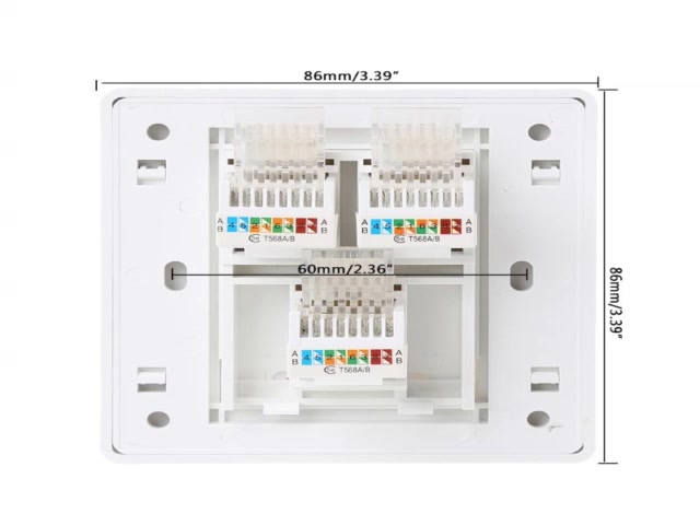 ขายดี-แผงซ็อกเก็ตคอมพิวเตอร์-cat5e-rj45-ประเภท-86