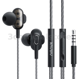 Airaux AA-HE4 หูฟังอินเอียร์ แบบมีสาย 3.5 มม. ไดนามิกไดรเวอร์ 8 มม. HiFi สเตอริโอ สําหรับเล่นเกม