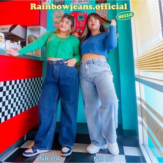 ภาพหน้าปกสินค้า🏈ยีนส์สาวอวบ🎨🛝รุ่น NR 04 / NR 07 Snow by rainbow.jeans ที่เกี่ยวข้อง