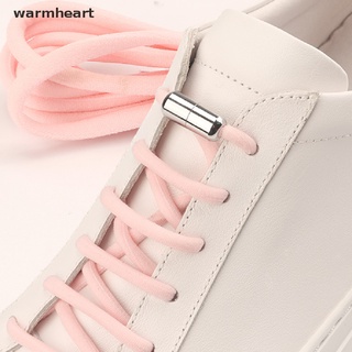 สินค้า (warmheart) เชือกผูกรองเท้าผ้าใบ แบบยืดหยุ่น ตัวล็อกโลหะ สําหรับเด็ก และผู้ใหญ่ เหมาะกับรองเท้าทุกรุ่น ขายดี