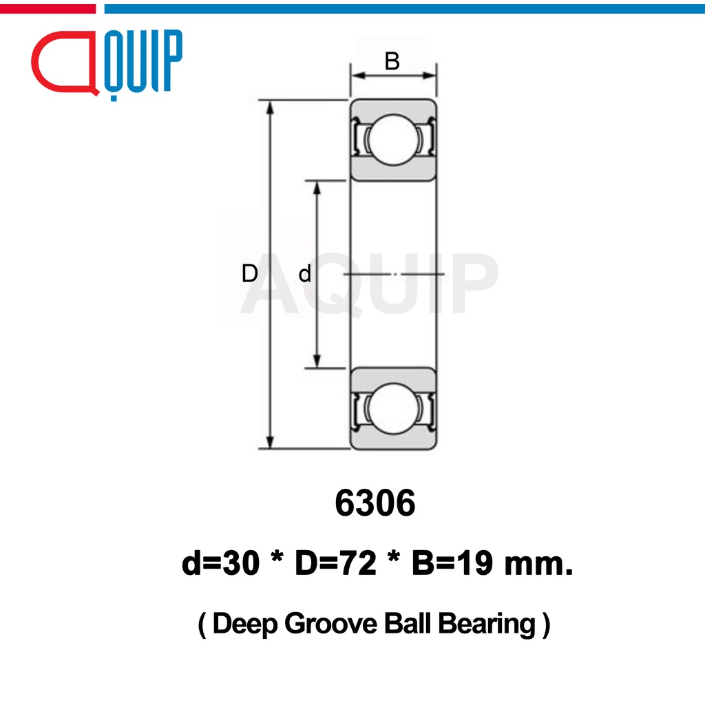 6306-sbc-จำนวน-10-ชิ้น-ตลับลูกปืนเม็ดกลมร่องลึก-แบบไม่มีฝา-6306-open-deep-groove-ball-bearing