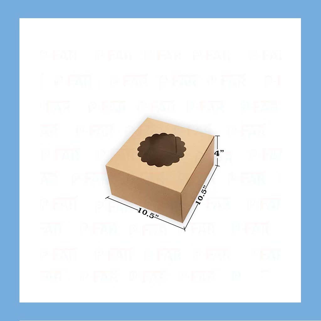 กล่องเค้กแม็ค-3-ปอนด์-ขนาด-10-5x10-5x4-นิ้ว-20-ใบ-inh101
