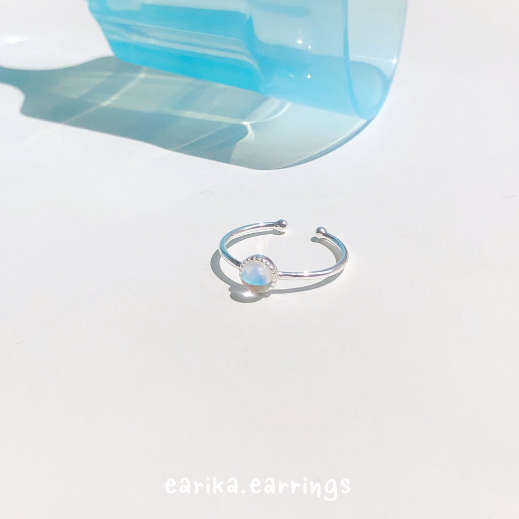 earika-earrings-hologram-heart-round-ring-แหวนเงินแท้จี้หัวใจ-กลมสีโฮโลแกรม-ฟรีไซส์ปรับขนาดได้