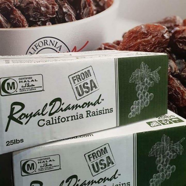 ลูกเกดดำ (Black Raisin) Royal Diamond USA 100% | Shopee Thailand